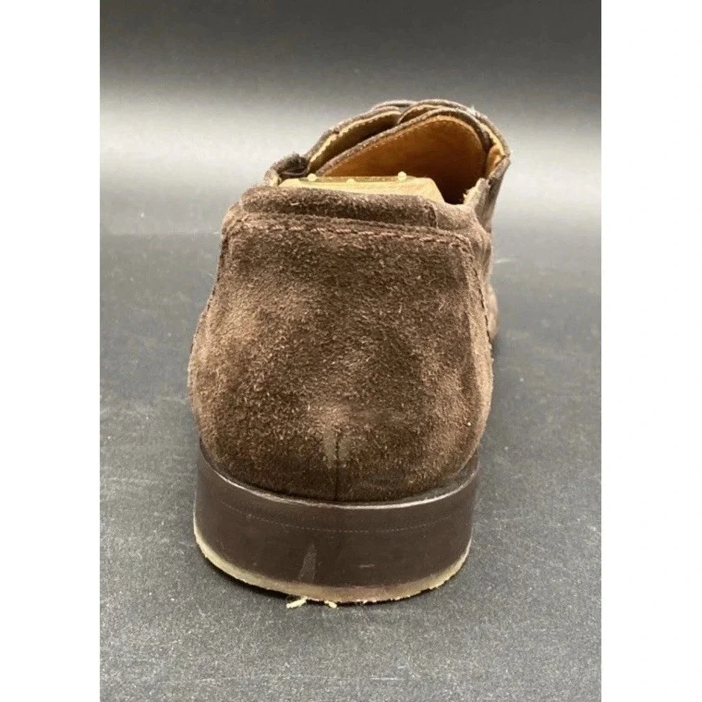 Mezlan Rusty Dark Brown Suede Leather  Oxford Dress Shoes Size 10 Damage Box Inc